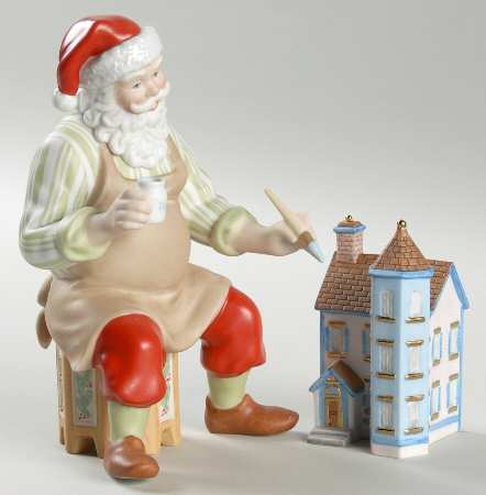 Annual Santa-Figurine Santa's Dream Dollhouse - Boxed