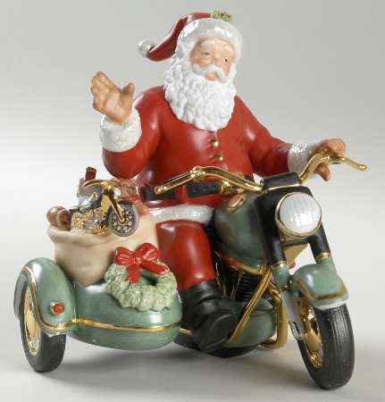 Annual Santa-Figurine Santa's Christmas Ride-Red Suit - Boxed