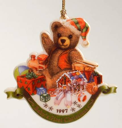 Baby's First Christmas-China Bears 1997 Baby's First Christmas-China Bear - Boxed