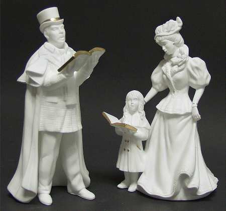 Musical Christmas Figurines Carolers-We Wish You A Merry Christmas - Boxed