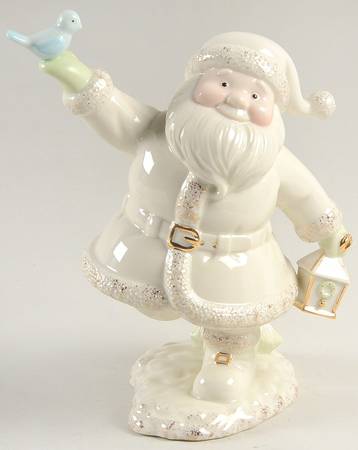 Lenox Christmas Figurine Strolling With Santa - Boxed