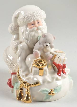 Lenox Christmas Figurine Santa With Toys - Boxed