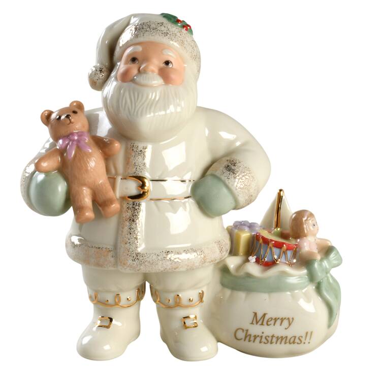 Lenox Christmas Figurine Gift From Santa-Merry Christmas Bag - No Box