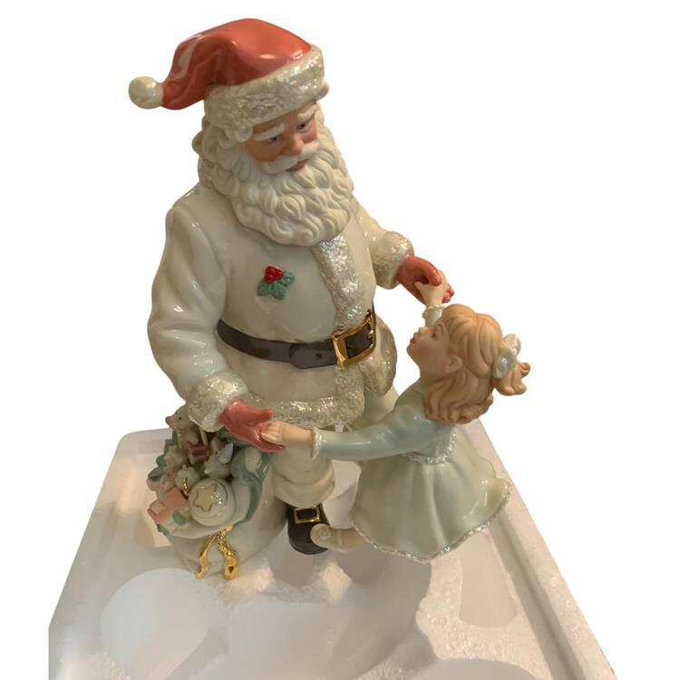 Lenox Christmas Figurine Santa's Magical Dance - Boxed