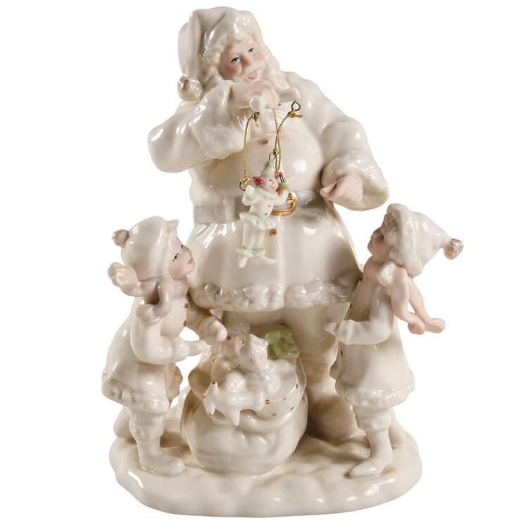 Lenox Christmas Figurine Santa With Puppet - Boxed