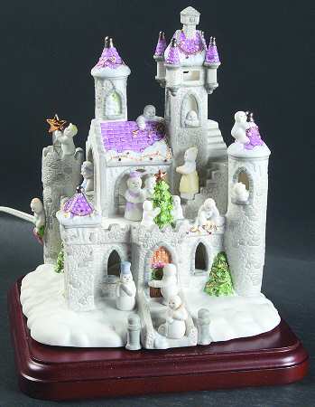 Lenox Christmas Figurine Snowman Castle-Lighted  - Boxed