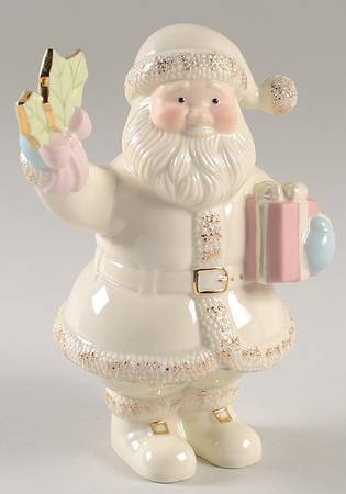 Lenox Christmas Figurine Santa With Holly - Boxed