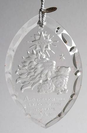 Inspirational-Crystal Lion & Lamb-Millennium Edition - Boxed