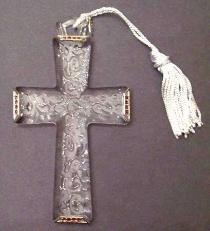 Pave Jewels-Crystal Satin Cross - Boxed