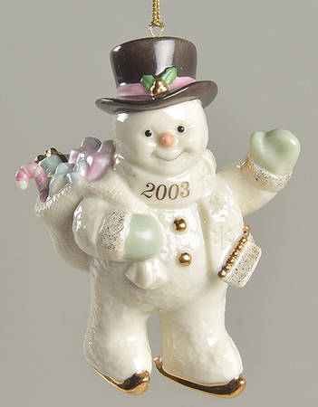 Annual Snowman-Ornament Skating Into The Holidays - Boxed