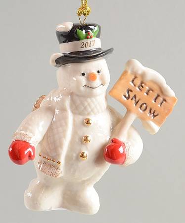 Annual Snowman-Ornament Let It Snow - Boxed