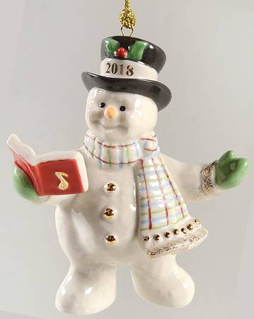 Annual Snowman-Ornament Snowy Song - Boxed