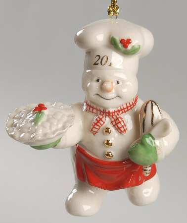 Annual Snowman-Ornament The Snowy Baker - With Box