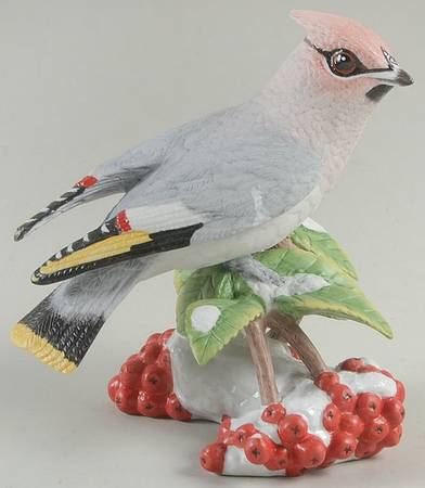 Christmas Birds Bohemian Waxwing-2017 - Boxed