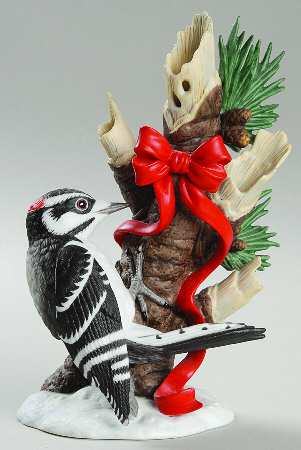 Christmas Birds Downy Woodpecker  - Boxed
