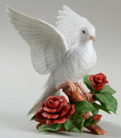 Christmas Birds Christmas Dove - Wings Up - With Box