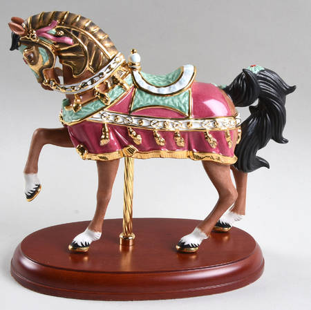 Christmas Carousel Animals 2010-Christmas Carousel Horse - Boxed
