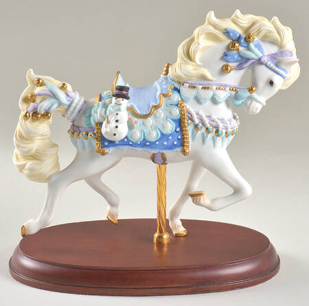 Christmas Carousel Animals 1998-Christmas Carousel Horse - Boxed