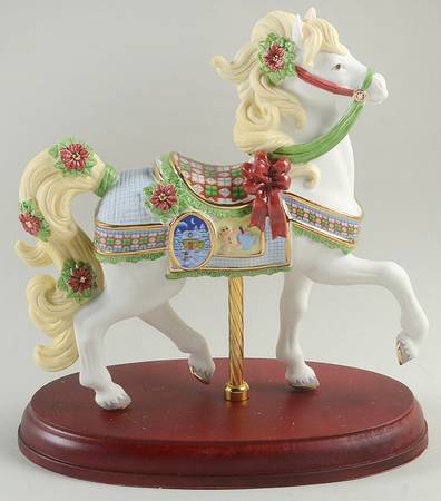 Christmas Carousel Animals 2014-Christmas Carousel Horse - Boxed