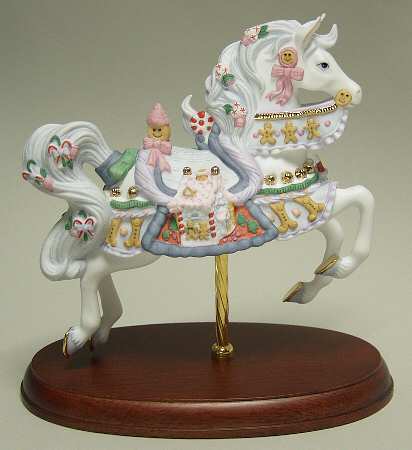 Christmas Carousel Animals 2002-Christmas Carousel Horse - Boxed
