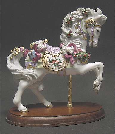 Christmas Carousel Animals 1995-Christmas Carousel Horse - No Box