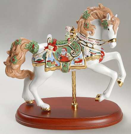 Christmas Carousel Animals 2011-Santa's Workshop - Boxed