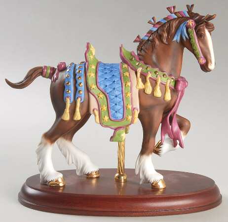 Christmas Carousel Animals 2004-Christmas Carousel Horse - Boxed