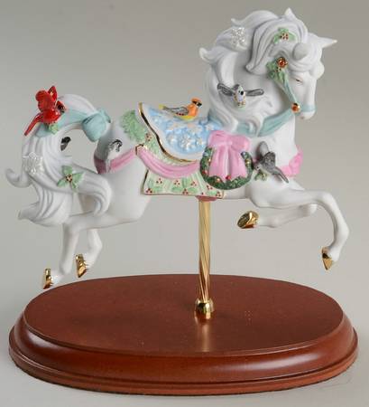 Christmas Carousel Animals 2012-Christmas Carousel Horse - No Box