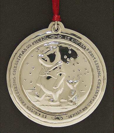 Winnie The Pooh Medallion It Comes From Liking Christmas So Much - Boxed