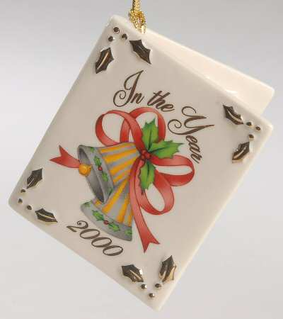 Christmas Card-Ornament Ring In The New Year - Boxed