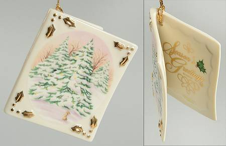 Christmas Card-Ornament by Lenox