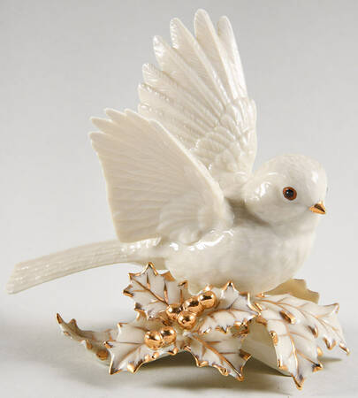 Classic Ivory Garden Birds Chickadee - With Box