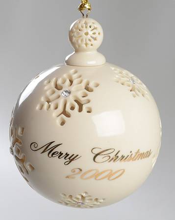 Pierced Snowflake Ball by Lenox