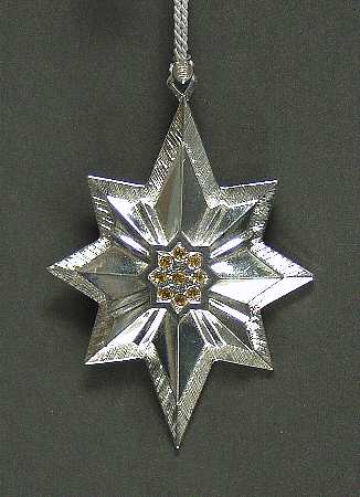 Millennium Nativity Figurines Pave Star Ornament - No Box