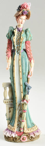 Victorian Pencil Ladies Figurine Delicate Beauty - No Box