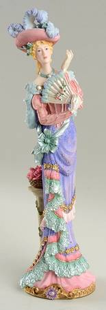 Victorian Pencil Ladies Figurine Graceful Beauty - No Box