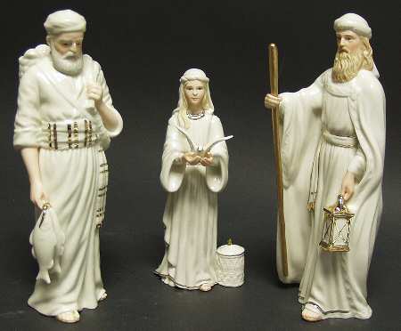 Classic Nativity Collection Townspeople Of Bethlehem-3 Pc Set - Boxed