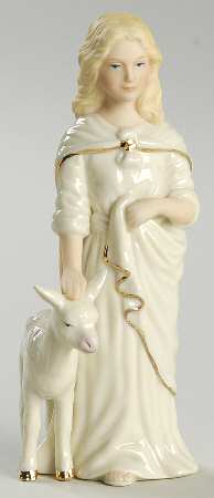 Classic Nativity Collection Girl With Lamb - No Box