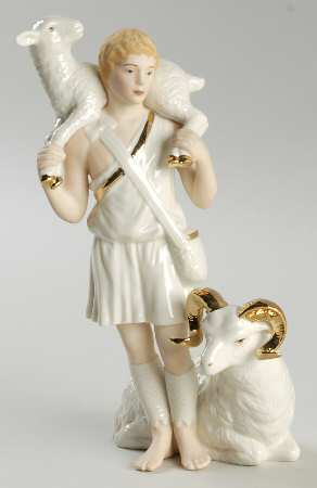 Classic Nativity Collection Shepherd Boy With Sheep - No Box