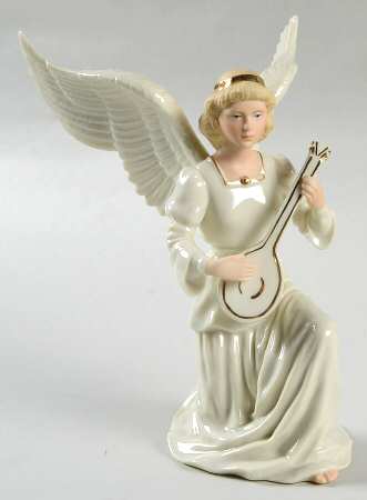 Classic Nativity Collection Angel With Mandolin - No Box