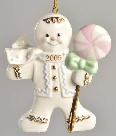 Annual Gingerbread Man Ornament A Lollipop Holiday - Boxed