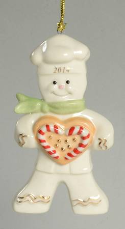 Annual Gingerbread Man Ornament Peppermint Love - With Box