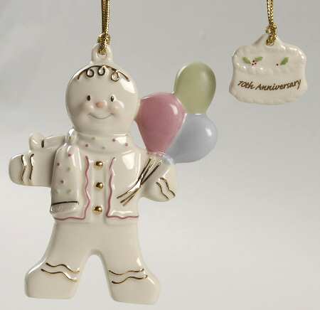 Annual Gingerbread Man Ornament Gingerbread Gala-10th Anniversary - Boxed