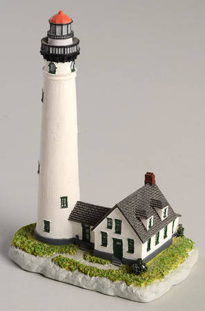 Great Lakes Miniature Lighthouses New Presque Isle, Mi - With Box