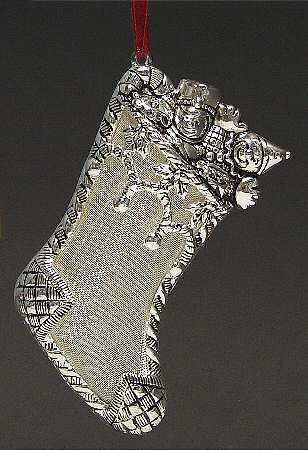 Mesh Christmas Ornament Holiday Stocking - With Box
