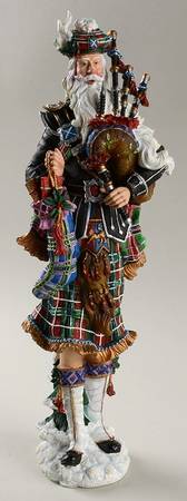 Pencil Santa Collection Scottish Piper - No Box