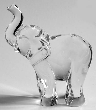 Crystal Animals Elephant-Trunk Up - Boxed