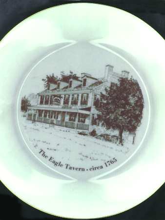 New Jersey Scenes Plates The Eagle Tavern-Circa 1765 - No Box