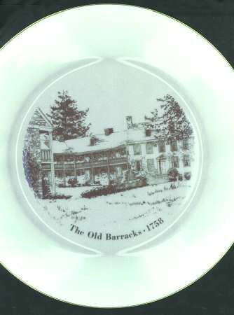New Jersey Scenes Plates The Old Barracks-1758 - No Box