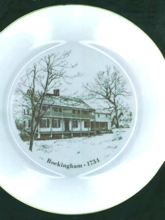 New Jersey Scenes Plates Rockingham-Circa 1734 - No Box